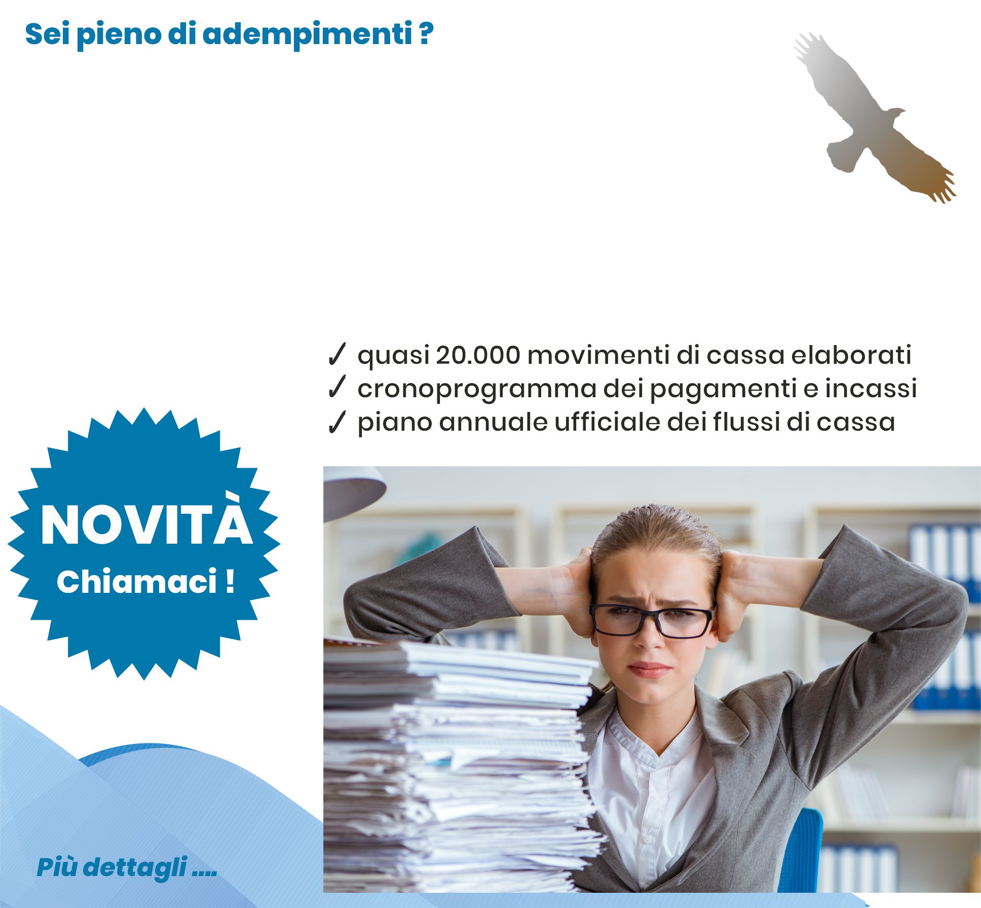 Banner servizio chiavi in mano Piano annuale sui flussi di cassa 2025